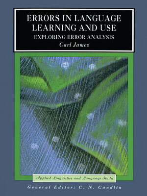 cover image of Errors in Language Learning and Use